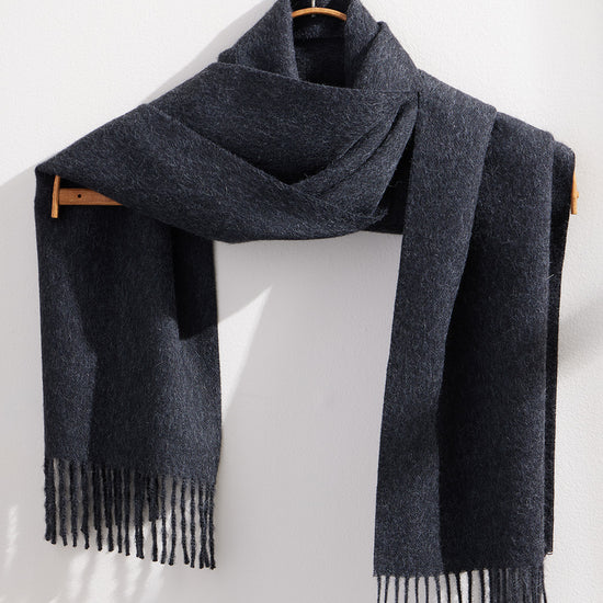 Baby Alpaca Scarf - Charcoal