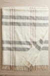 Baby Alpaca Throw Blanket - Undyed Plaid