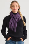 Baby Alpaca Scarf - Purple