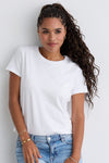 Women's Organic Cotton Relaxed Crew Neck T-shirt - White