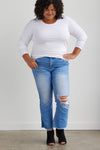Women's Organic Cotton Scoop Neck Long Sleeve Tee - White
