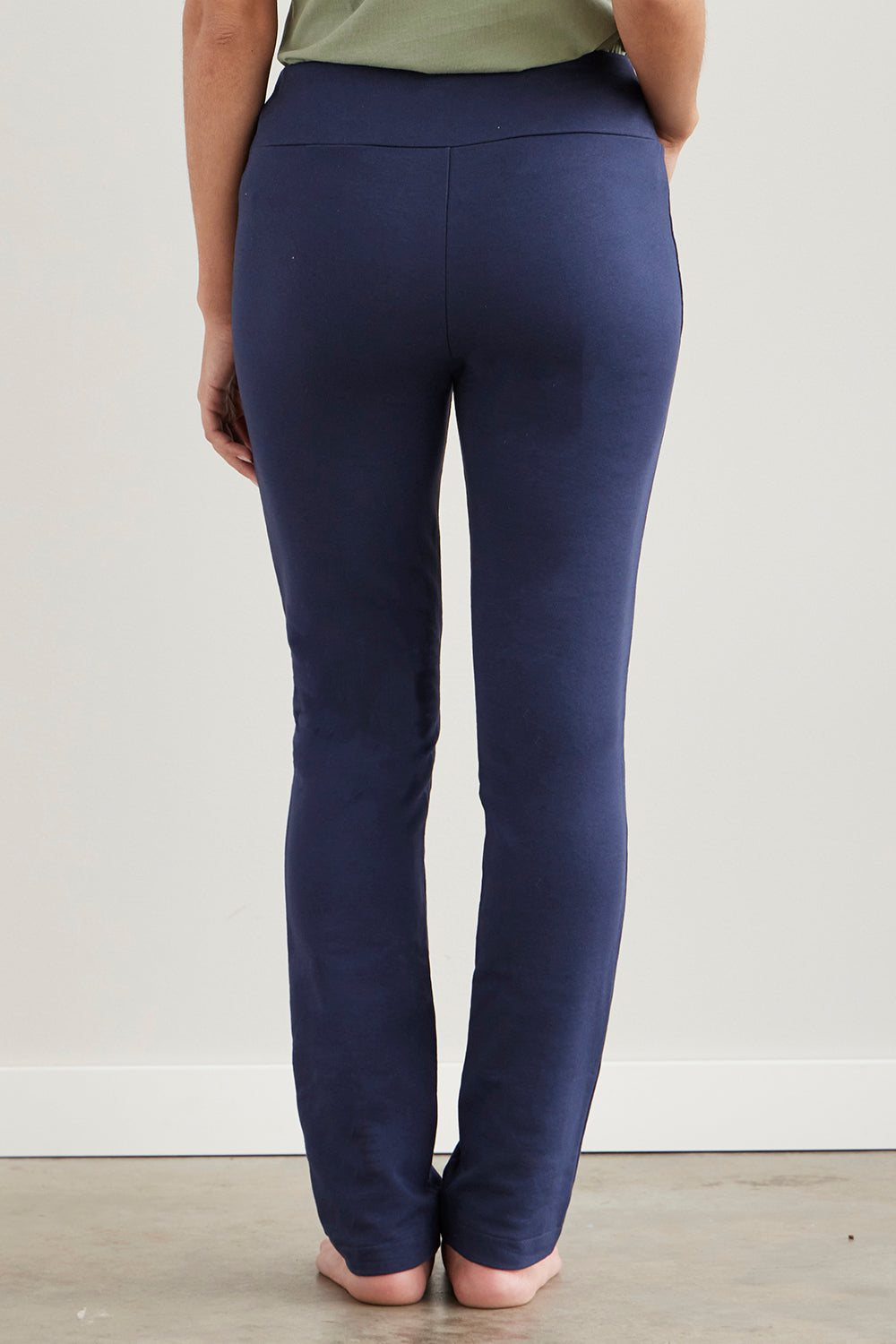 Women's Organic Knit Pants with Pockets - Midnight Navy
