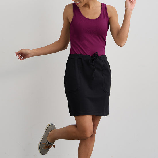 Women's Organic Cotton Reversible 2 in 1 Tank Top - Boysenberry