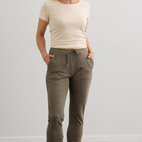 Women's Organic Cotton Joggers - Fatigue