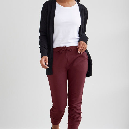 Women's Organic Cotton Joggers - Black