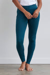 Women's Organic 100% Cotton Leggings - Deep Teal