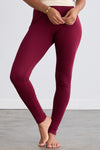 Women's Organic 100% Cotton Leggings - Wine