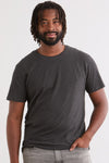 Men's Organic Cotton Crew Neck T-Shirt - Dark Charcoal Heather
