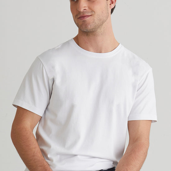 Men's Organic Cotton Crew Neck T-Shirt - White