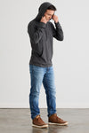 Unisex 100% Organic Cotton Lightweight Pullover Hoodie - Dark Charcoal Heather