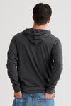 Unisex 100% Organic Cotton Lightweight Pullover Hoodie - Dark Charcoal Heather