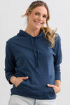 Unisex 100% Organic Cotton Lightweight Pullover Hoodie - Indigo