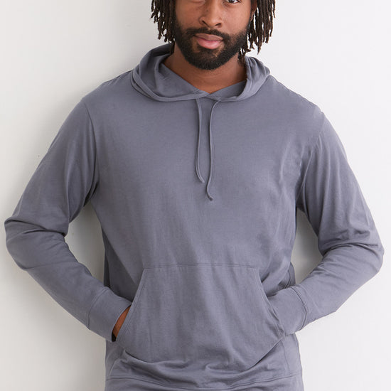 Unisex 100% Organic Cotton Pullover Hoodie - Slate