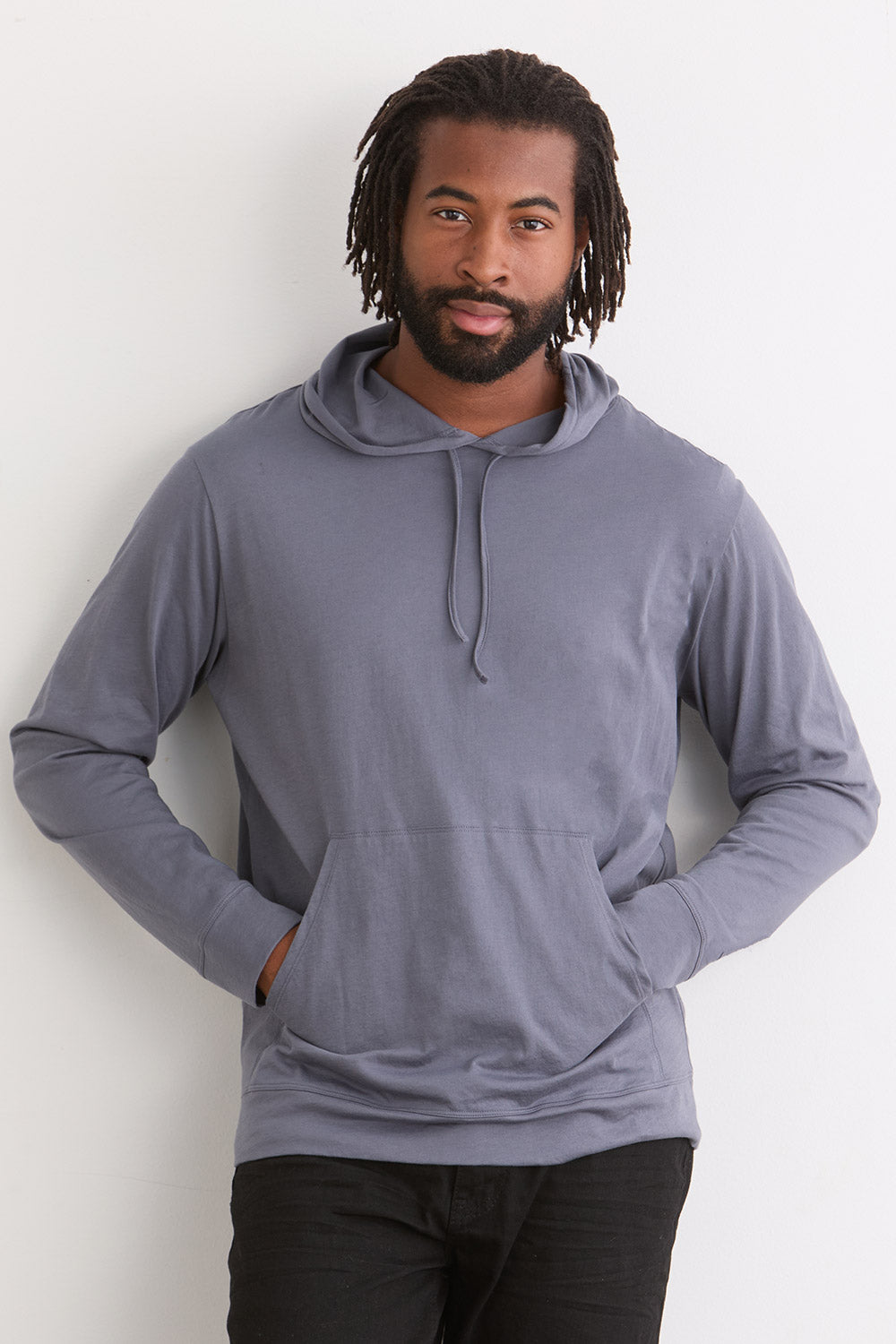 Unisex 100% Organic Cotton Pullover Hoodie - Slate