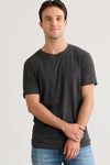 Men's 100% Organic Cotton Crew Neck T-Shirt - Dark Charcoal Heather