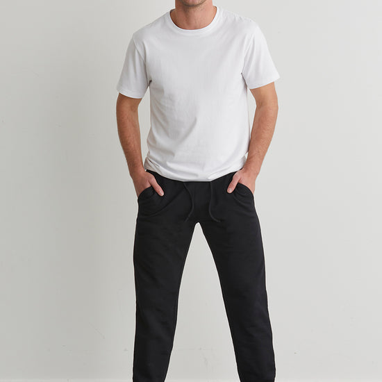 Men's Organic Cotton Jogger Pants - Black