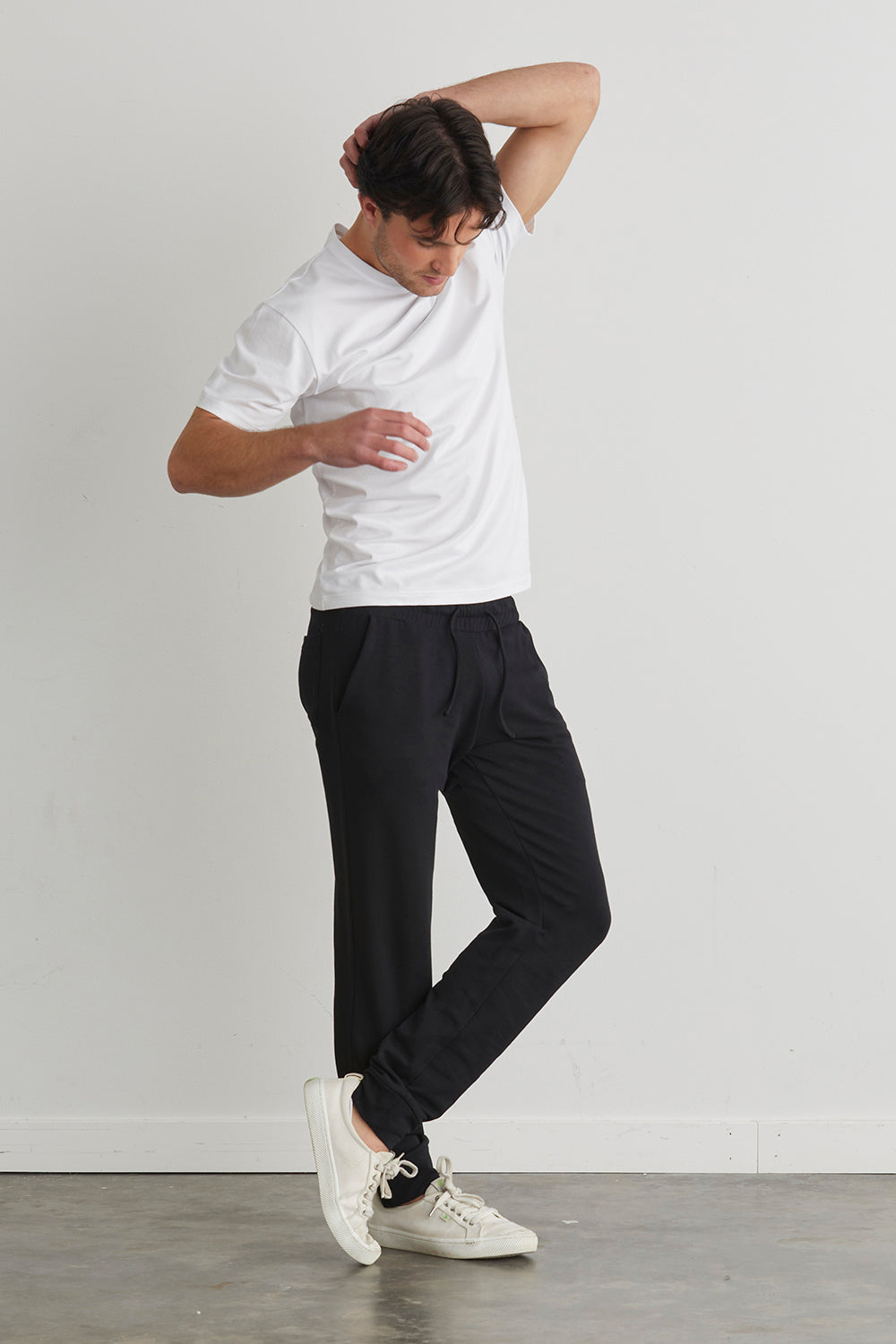 Men's Organic Cotton Jogger Pants - Black
