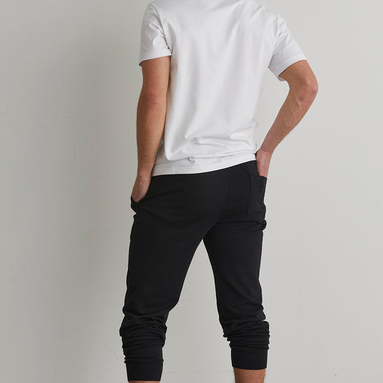 Men's Organic Cotton Jogger Pants - Black