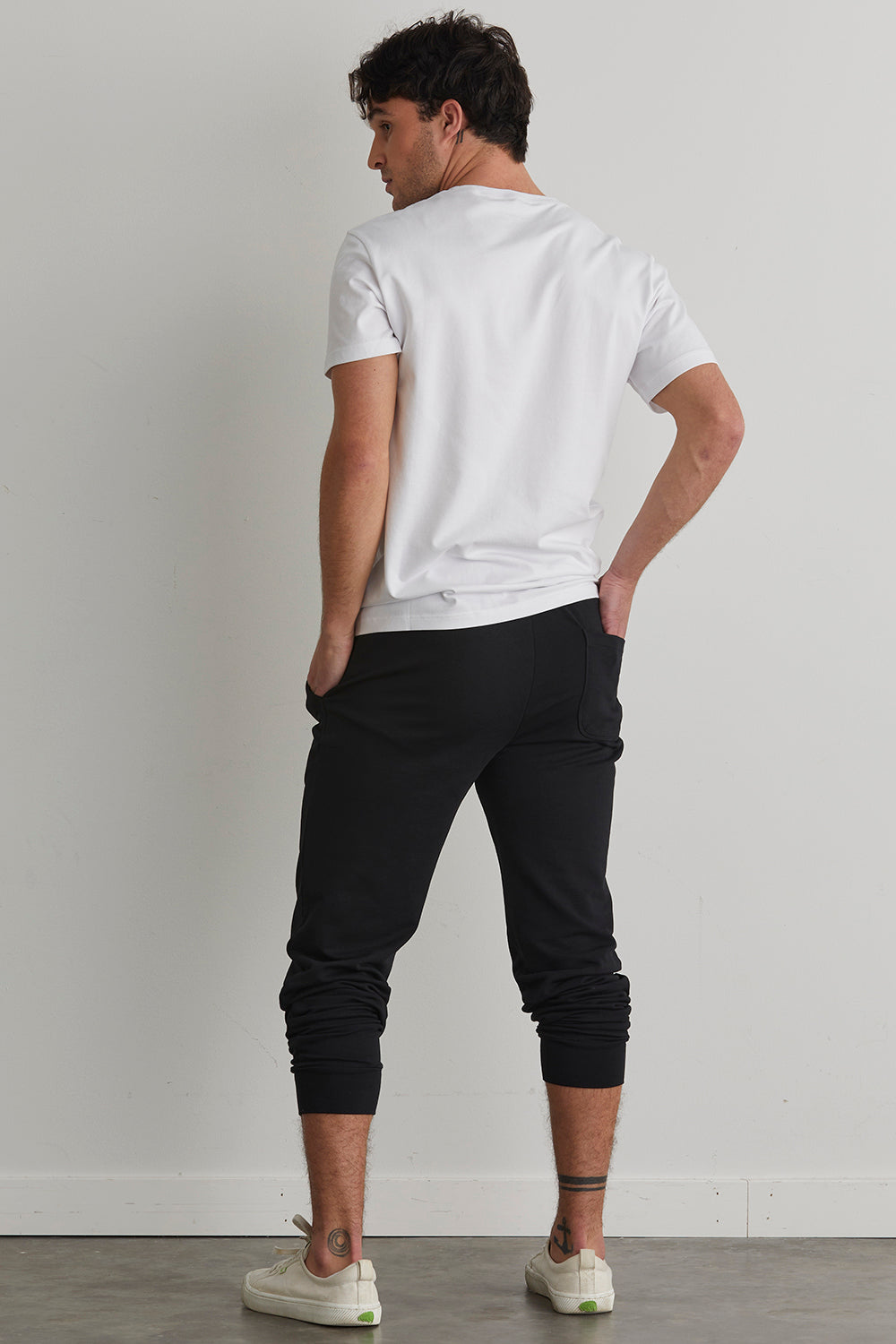 Men's Organic Cotton Jogger Pants - Black
