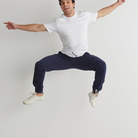 Men's Organic Cotton Jogger Pants - Midnight Navy
