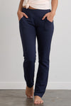 Women's Organic Knit Pants with Pockets - Midnight Navy