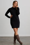 Women's Organic French Terry Sweatshirt Dress - Black