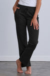 Women's 100% Organic Cotton Lounge Pants 31 in - Black