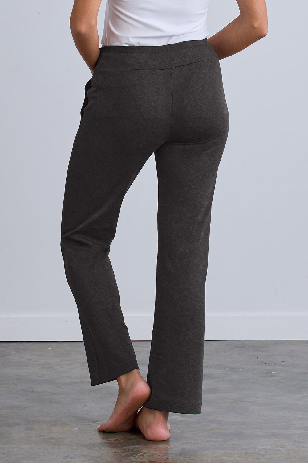 Women's Organic 100% Cotton Lounge Pants - Dark Charcoal Heather