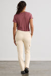 Women's Organic Cotton Double Knit Luxe Cargo Trousers - Undyed