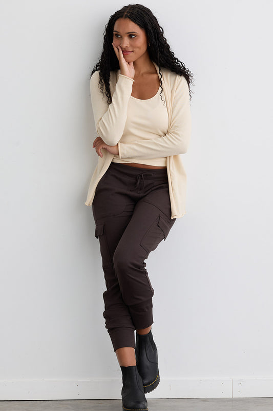 Women's 100% Organic Cotton Lightweight Jogger Cargo Pants