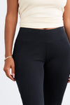 Women's Organic All Cotton Leggings with Pockets (Updated) - Black