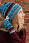 Highlands Pattern Alpaca Blend Hat - Turquoise