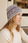 Highlands Pattern Alpaca Blend Hat - Grey