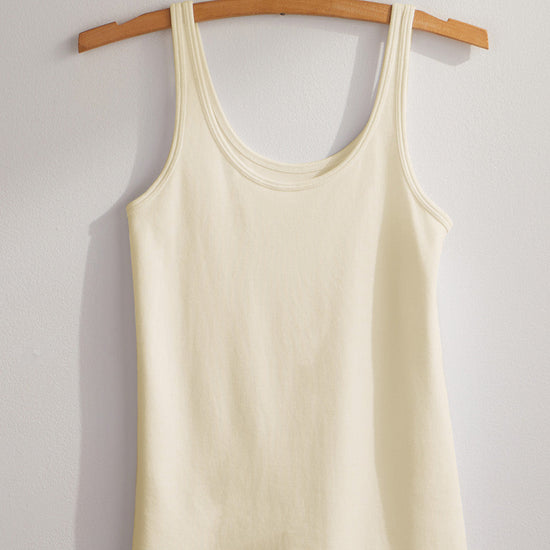 Women's Luxe 100% Organic Cotton Tank Top - Undyed