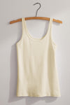 Women's Luxe 100% Organic Cotton Tank Top - Undyed