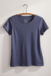Women's 100% Organic Cotton Relaxed Crew Neck T-shirt - Slate
