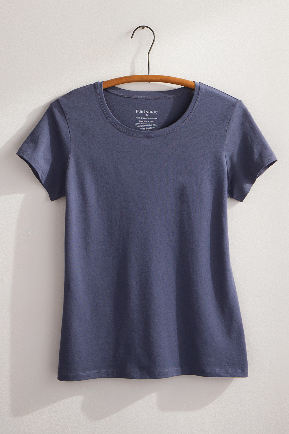 Women's 100% Organic Cotton Relaxed Crew Neck T-shirt - Slate