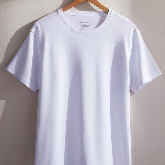 Men's Organic Cotton Crew Neck T-Shirt - White