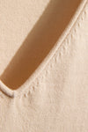 Women's Organic Cotton Relaxed V-Neck Sweater - Undyed