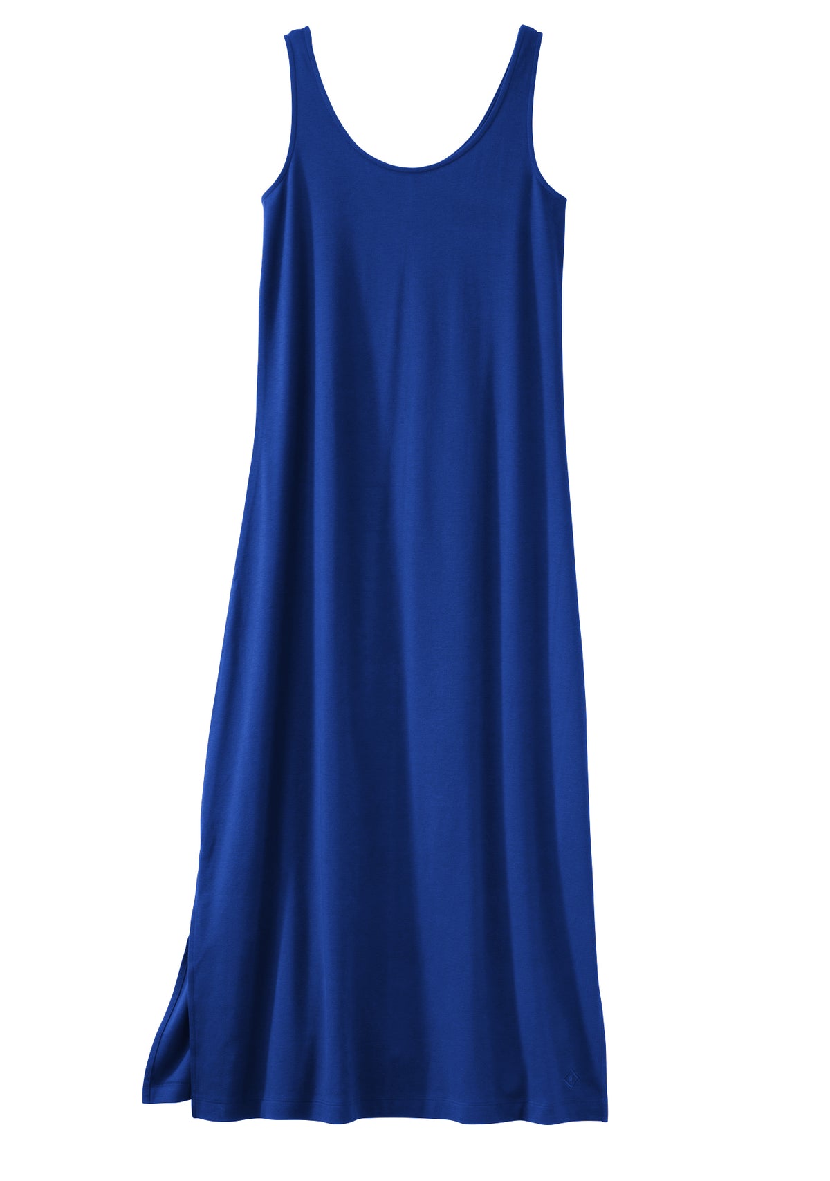 Women's 100% Organic Cotton Midi Tank Dress - Royal Blue