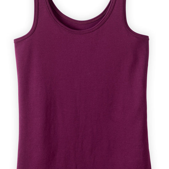 Women's Luxe 100% Organic Cotton Tank Top - Boysenberry