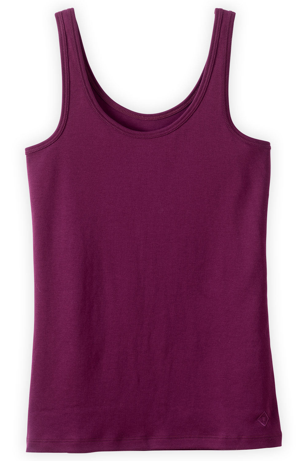 Women's Luxe 100% Organic Cotton Tank Top - Boysenberry