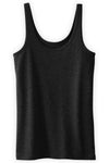 Women's Luxe 100% Organic Cotton Tank Top - Dark Charcoal Heather