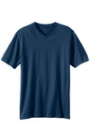 Men's Organic Cotton V-Neck T-Shirt - Dark Ocean