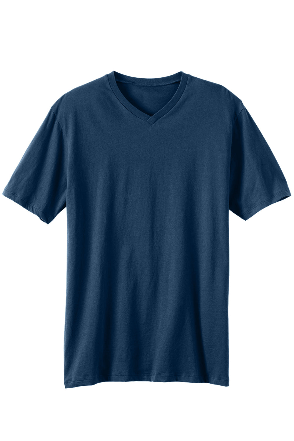 Men's Organic Cotton V-Neck T-Shirt - Dark Ocean
