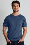 Men's 100% Organic Cotton Crew Neck T-Shirt - Indigo