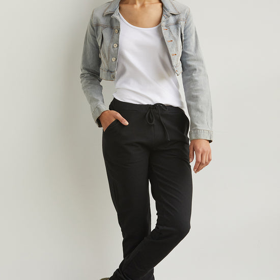 Women's Organic Cotton Joggers - Black