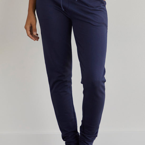 Women's Organic Cotton Joggers - Midnight Navy