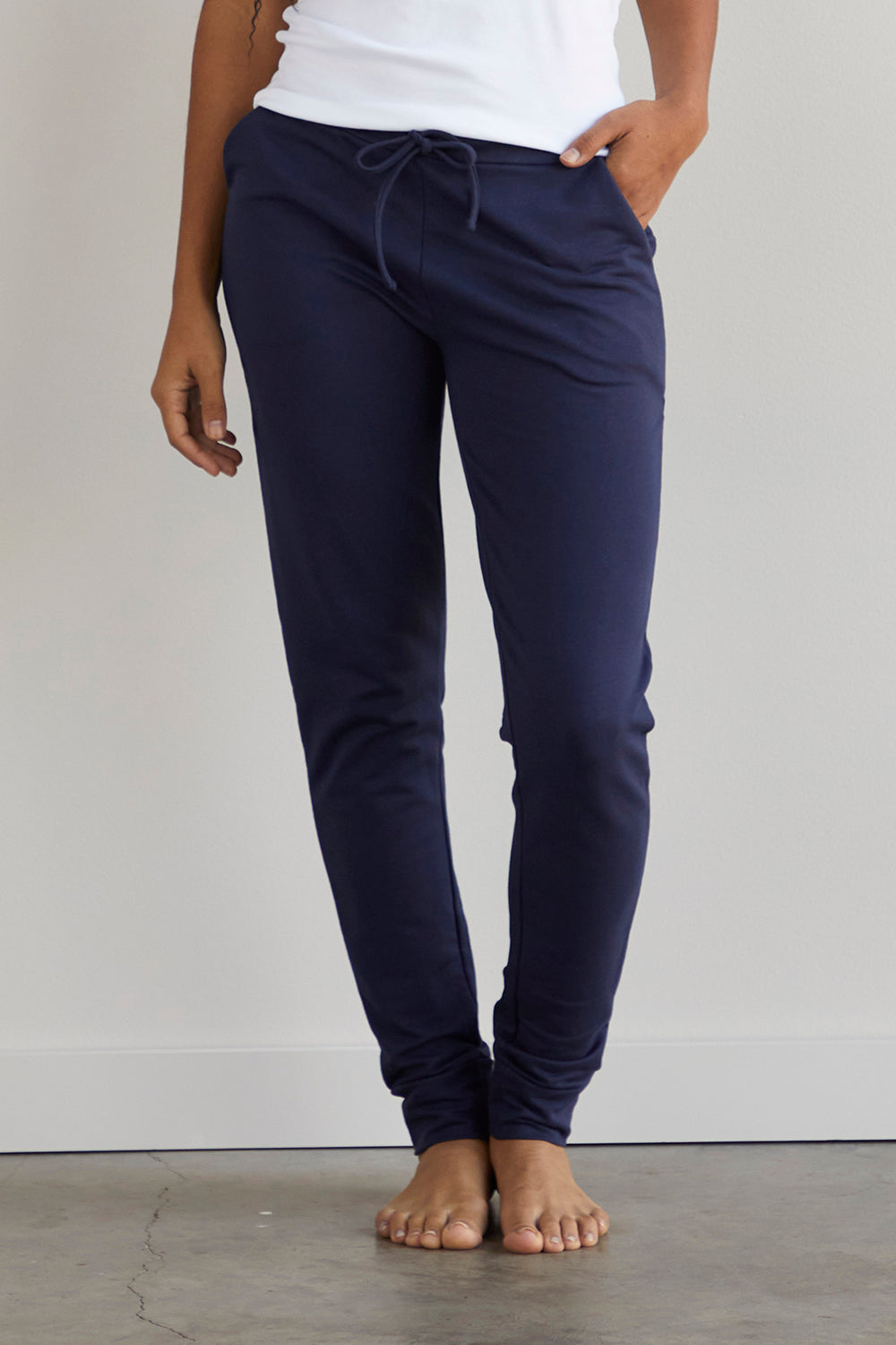 Women's Organic Cotton Joggers - Midnight Navy