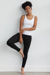 Women's Organic 100% Cotton Leggings - Black